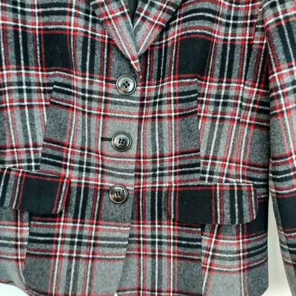 Talbots Outlet Wool Blend Three Button Blazer - Picture 9 of 10